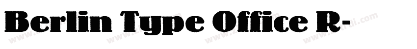 Berlin Type Office R字体转换